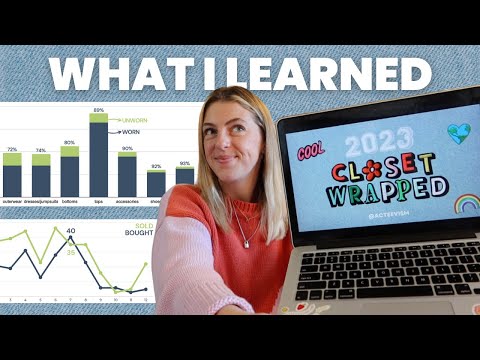I tracked ALL of my 2023 outfits in a spreadsheet & this is what I learned - closet wrapped