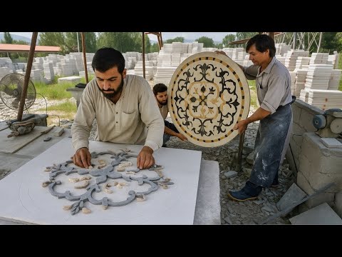 Beautiful Marble Flower Making Fancy Flower Work