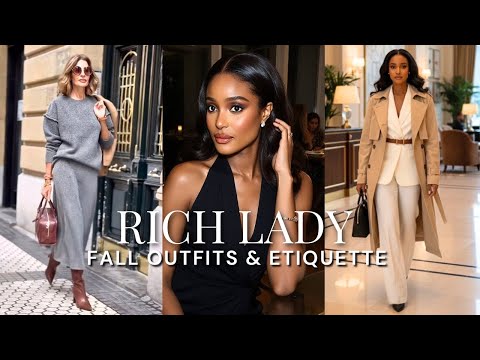 10 Elegant Fall Outfits & Etiquette Habits That Scream ‘Rich Lady’ | Quiet Luxury Vanilla Style