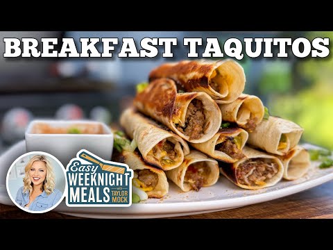 Easy Weeknight Meal: Breakfast Taquitos on the Blackstone Griddle