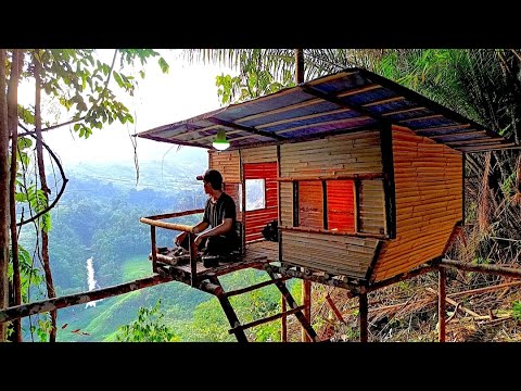 3 Days Camping Alone on the Edge of a Cliff || Solo Camping Survival