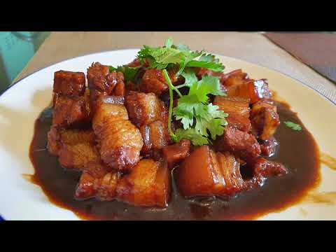 Braised pork belly (ingredient list provided)