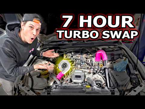 Turbo Swapping My Car in 7 Hours!