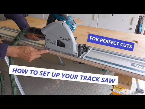 Makita track/plunge saw alignment plus fitting new splinter guard