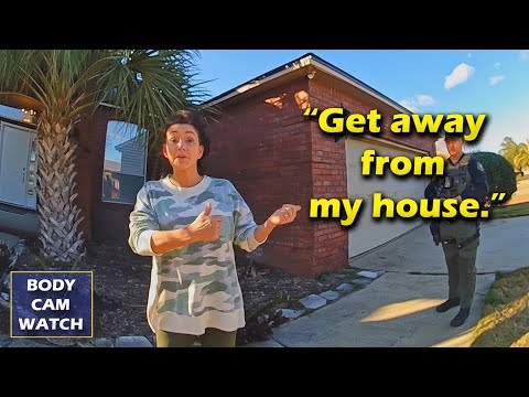 How Officers React to a Woman Attacking a Teen for Putting Up Flyers in the Neighborhood