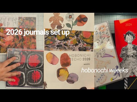 2026 journal setup ✷ it's time for the hobonichi weeks duo! | Media & Slice of Life Journals