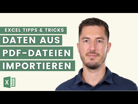 Mithilfe von PowerQuery in Microsoft Excel Daten aus PDF-Dateien importieren und aktualisieren