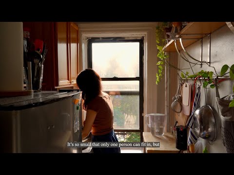 A tiny kitchen in a Brooklyn studio apartment | How to live small