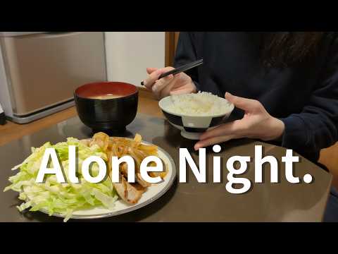 Alone in Tokyo After Work | 9pm–1am Cozy Friday Night Routine | Cooking, De-stressing & Quiet Time