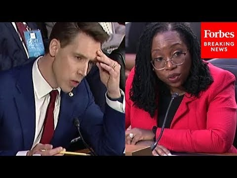 Josh Hawley Calls Out 'Curious' Answer Ketanji Brown Jackson Gave Him