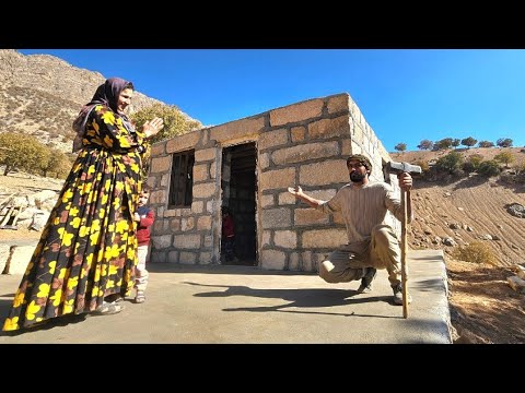 In 93 days, for a pregnant woman with two children, I built a beautiful house with natural stones.