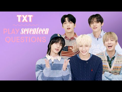 TXT Reveal Their Dream Collab, Fave K-Pop Group, Love Song and More | 17 Questions | Seventeen