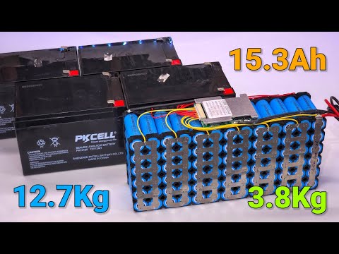 Upgrade e-Tricycle Battery to 48V 15.3Ah Li-Ion Battery using 78pcs. EVE 26V 18650 Cells
