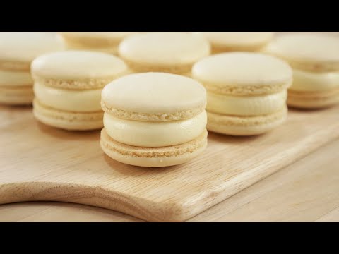 [쉽게 배우는] 쫀득하고 고소한 우유 마카롱 만들기 (에어프라이기, 종이컵 계량)