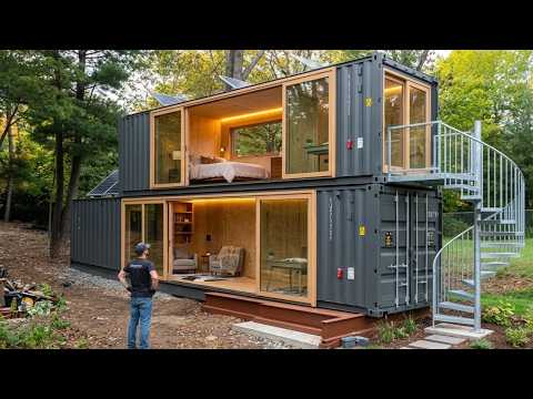 Couple Builds Their Dream Container Home in Just 1Month|From beginning to end@Construyendo Juntos