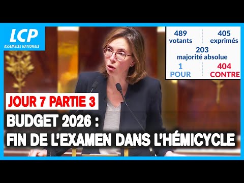 Budget 2026 : fin de l'examen du projet de loi de finances dans l'hémicycle - Jour 7 - Partie 3