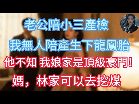 老公陪小三產檢，婆婆一旁拎包遞水，我無人陪產生下龍鳳胎，他不知 我娘家是頂級豪門！媽，林家可以去挖煤