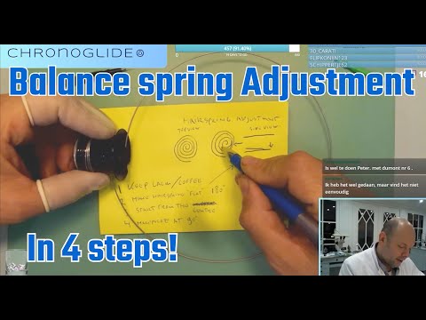 Balance spring adjustment in 4 simple steps - a short introduction