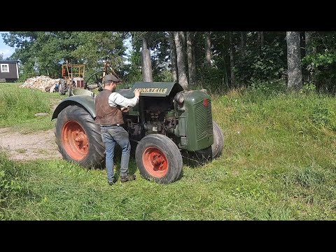 Oil Tractor Hidden In A Barn #StartUp and a long drive home in 14Mph....