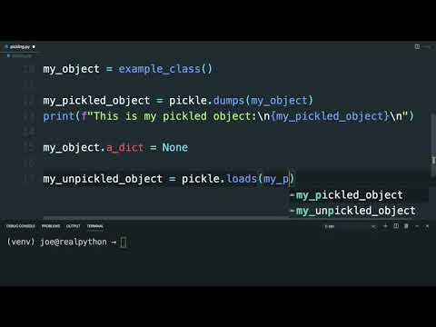 Using the Python pickle Module