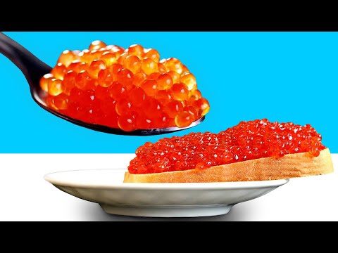 We made imitation red caviar ourselves 😳