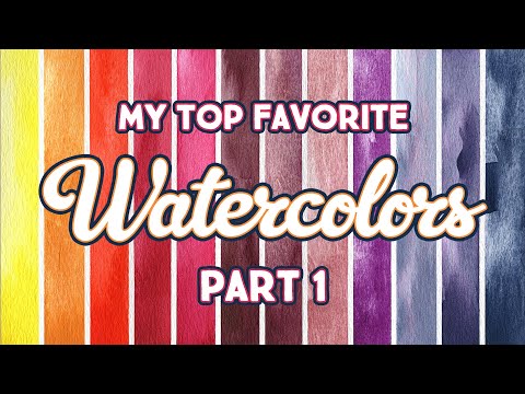 Top Favorite Watercolors 2023 | Part 1: Yellow, Orange, Reds, Pinks, Purples