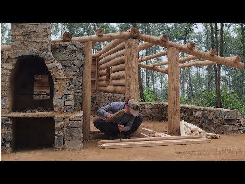 The talented young man spent 20 days building a house of stone and wood, from start to finish