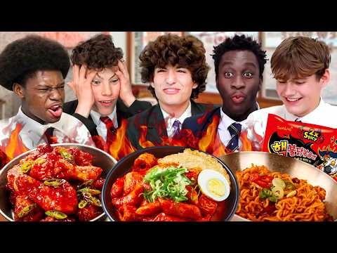 British Highschoolers try Korean Food for the first time!