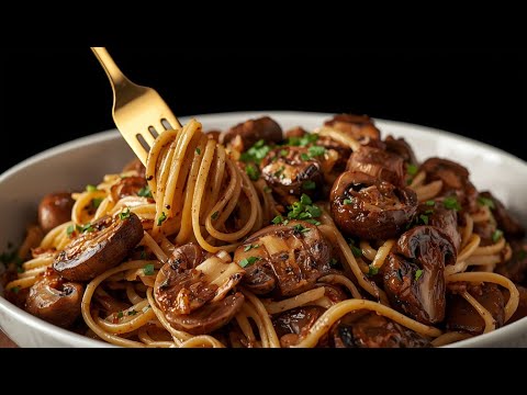 Pilze mit Knoblauch – leckerer als Fleisch! Das beste Rezept für gebratene Pilze mit Pasta!