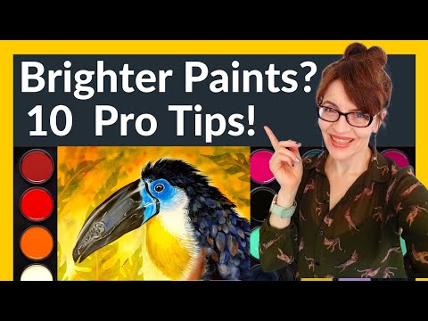 Watercolor Tutorial (10 Pro Tips for Brighter more Vibrant Colors!)