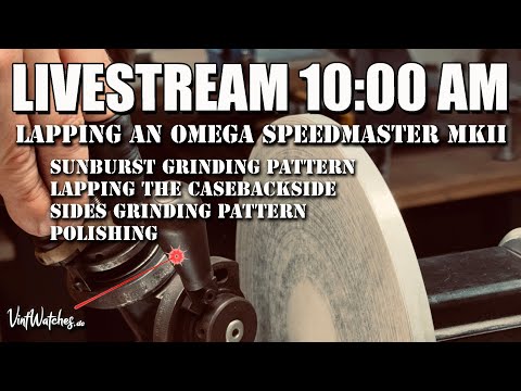 Vintwatches Livestream: Lapping a Omega Speedmaster MK II Case