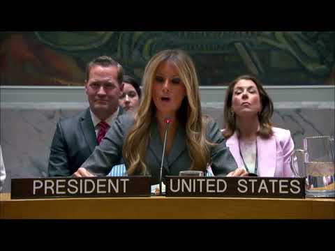 Melania Trump Talks 'Enduring Peace' During UN Visit