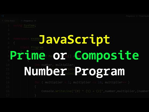 JavaScript Program to Find whether a Number is Prime or Composite