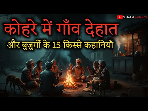 कोहरे में गाँव देहात और 15 Real Ghost Stories in Hindi 😱 | Village Horror Stories 2025