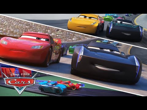 Best of Lightning McQueen and Jackson Storm | Compilation | Pixar Cars | @disneyjr
