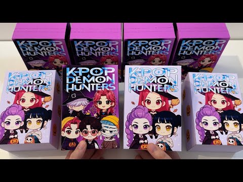 [🎃paper diy🎃] K-POP DEMON HUNTER HUNTRIX AND SAJA BOYS HALLOWEEN BLIND BOX unboxing! | asmr