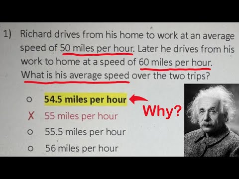 Averaging speeds is so tricky, it almost tricked Albert Einstein!