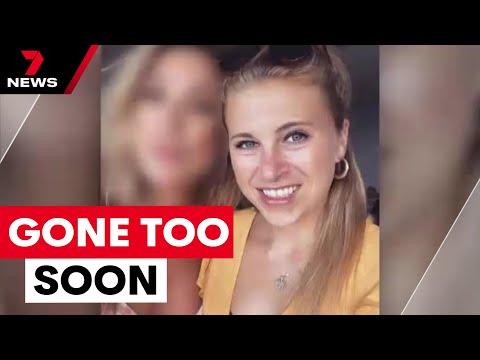 A woman has died after running through a glass door | 7NEWS