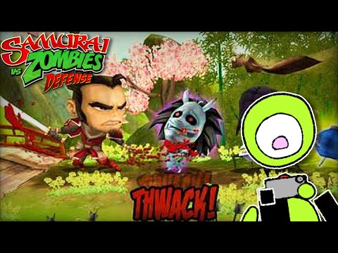 Time to Slash Zombies and Protect the Gate! [Samurai vs Zombies Defense]