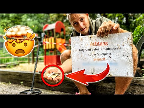 UNGLAUBLICHE DINGE liegen VERBORGEN im Sand der Spielplätze 🤯 (Schatzsuche mit Metalldetektor)
