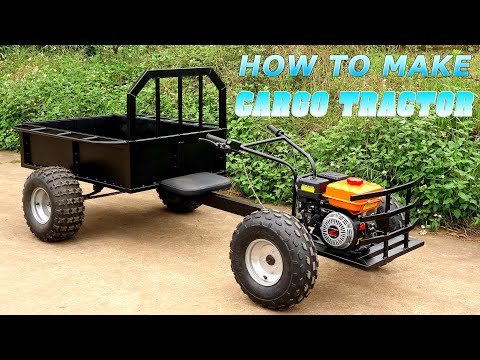 Build a DIY Cargo Tractor 168cc 6.5HP – Homemade Mini Tractor