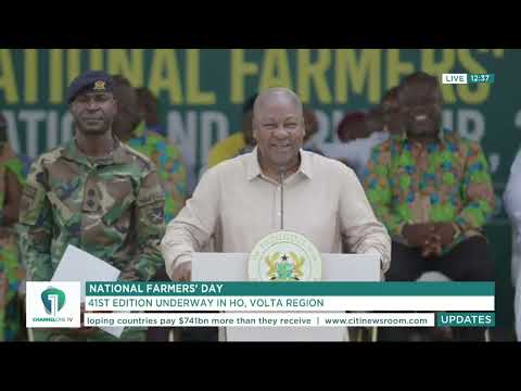 Farmers Day 2025: Prez Mahama Warns Ghana’s $3bn Food Import Bill Is “Unsustainable”