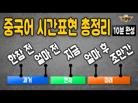 이 영상 하나면 중국어 시간 표현이 머릿속에 확실히 정리돼요.