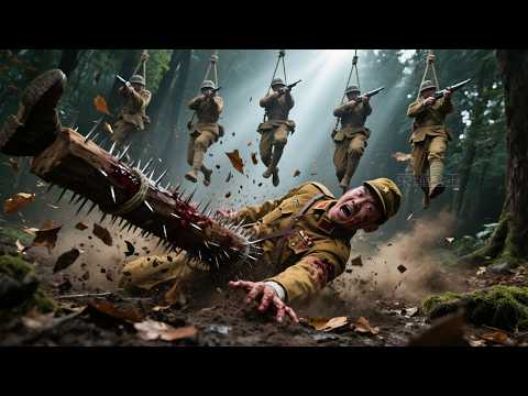 日軍進攻根據地，怎料一進樹林就踩中機關陷阱，全軍覆沒！ ⚔️ 抗日 MMA | Kung Fu #激戰 #打鬥