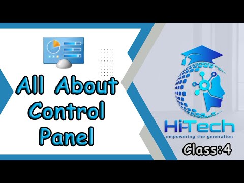 All About Control Panel| Control Panel Setting| Computer |Class: 4|Hi-Tech Education || Urdu/Hindi