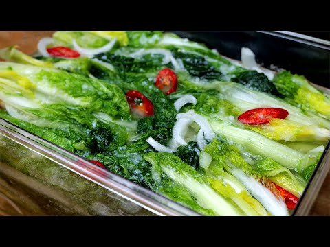 열무물김치도 울고갈 맛, 얼갈이 백김치가 이렇게 맛있다니  놀랍습니다