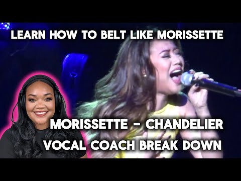 Chandelier - Morissette - Vocal Coach Reaction and Vocal Break Down