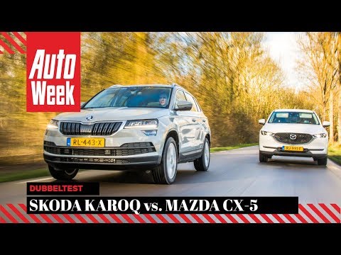 Skoda Karoq vs. Mazda CX-5 - AutoWeek Dubbeltest - English subtitles