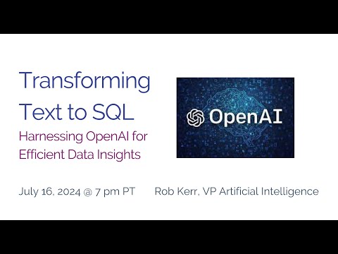 Transforming Text to SQL using OpenAI