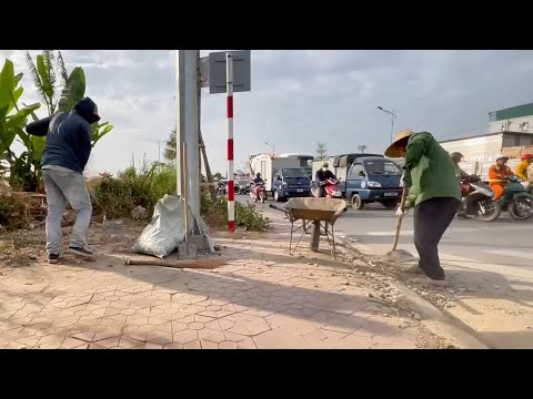 👉 We Risked Our Lives Cleaning a Massive Sidewalk in Front of a Huge Cemetery. 💀